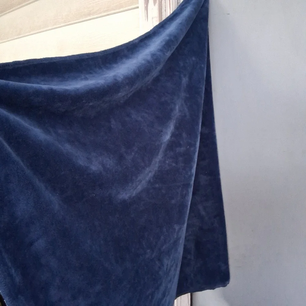 Chick Pea Blue Baby Blanket Deer Reindeer Trees Security Lovey 30